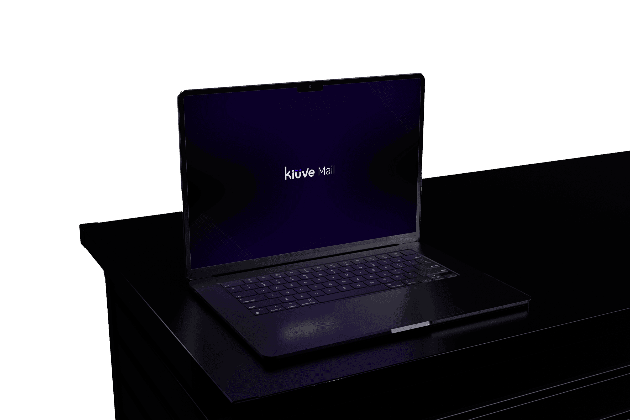 Kiüve Mail mostrado en una laptop